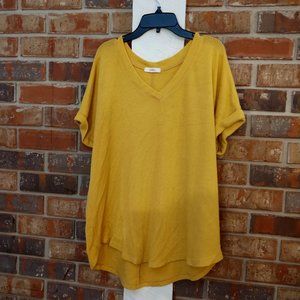 Mustard Light Sweater Top Size S